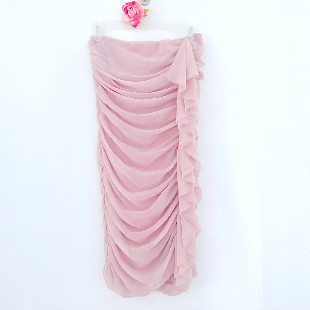 💕Pretty Pink Strapless Mini Dress SZ M